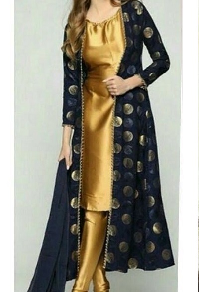 Short Suit With Long Jacket Layered Kurta