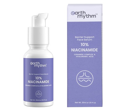 earth rhythm niacinamide face serums in india