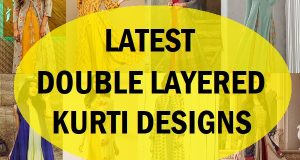 latest double layered kurti designs