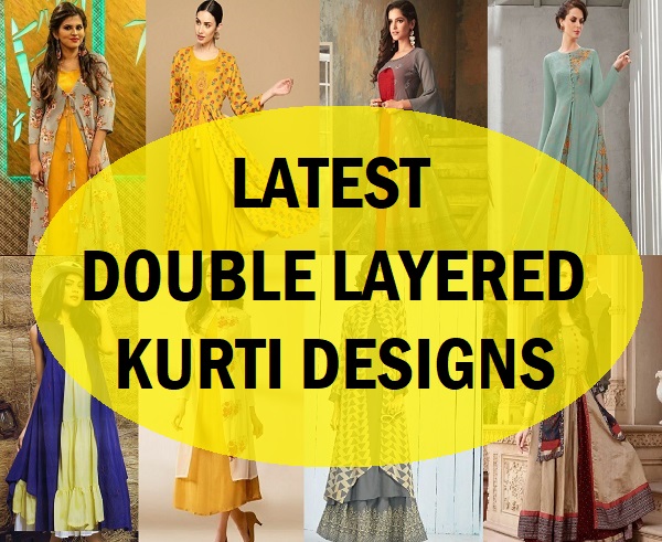 latest double layered kurti designs