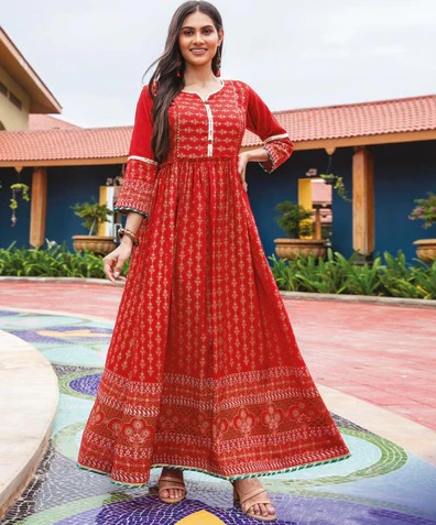 Cotton Embroidered Kurti With Pant  Desimode