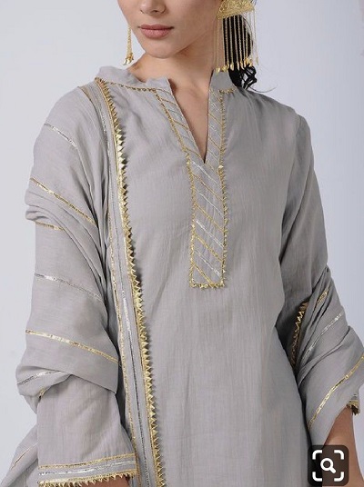 Cotton Gota Festive Kurta Dupatta