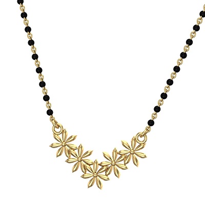 Floral Pendent Mangalsutra Design