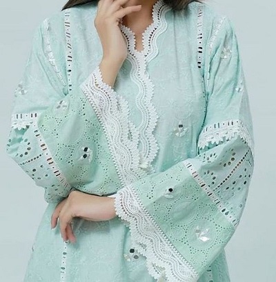 Lace Fabric Designer Kurti