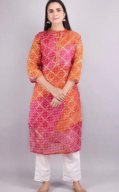 Multicolored Festive Kurti For Women