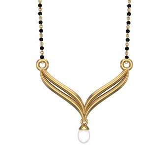 Pearl And Gold Mangalsutra