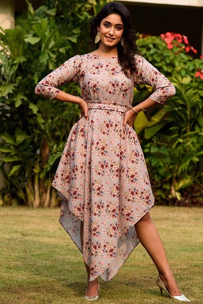 asymmetrical kurti type