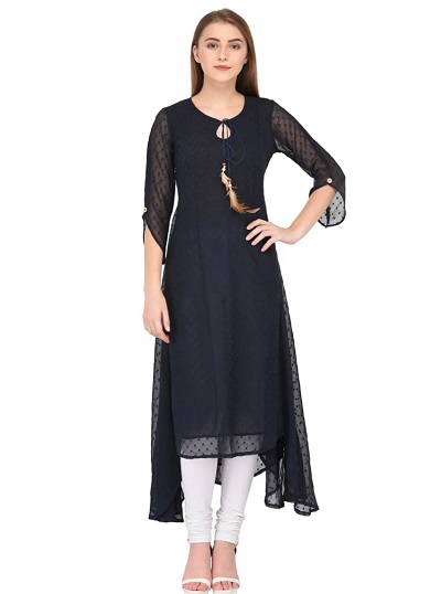 chiffon kurti