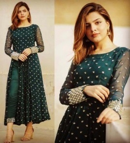 Embellished Side Cut Kurti Design