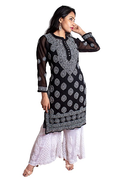 georgette kurti