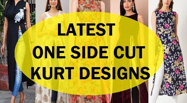 latest one side cut kurti design