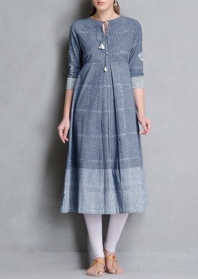 pleated kurti type