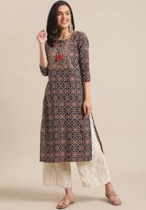 Latest 40 Types of Boat Neck Kurti Designs (2022) - Tips and Beauty