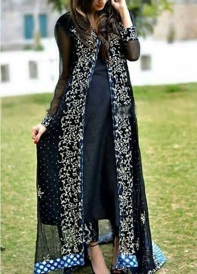 Discover 87+ long frock kurti with jacket latest - POPPY