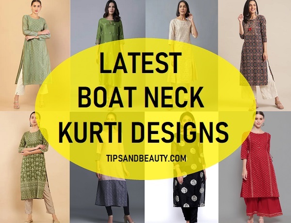 Latest boat neck design for kurta - YouTube