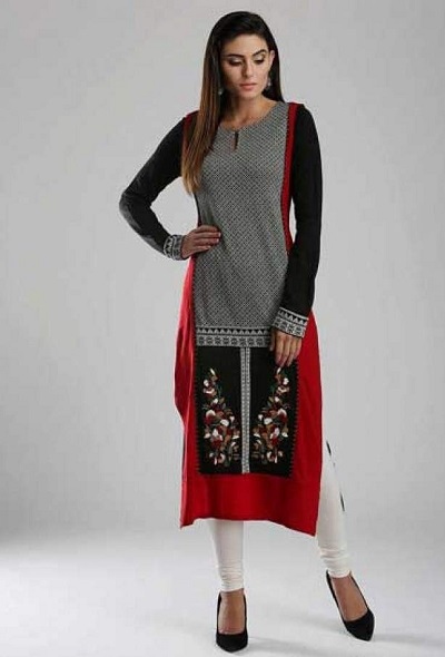 Double Layered Kurti For Winters