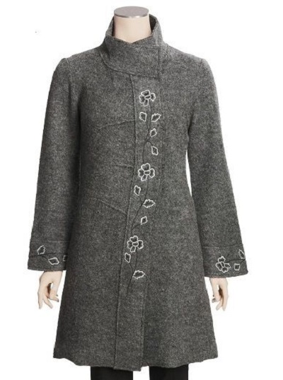 Jacket Style Winter Kurti Design