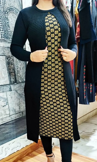 Ladies Collar Woolen Kurti Decoration Material: Beads at Best Price in  Ludhiana | Sd Global
