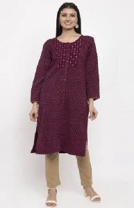 Latest 35 Types of Woolen Kurti Designs for Women - Tips and Beauty