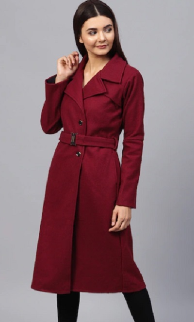Blazer Styled Trench Coat For Women