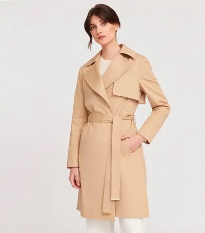 Camel Wrap Around Winter Coat