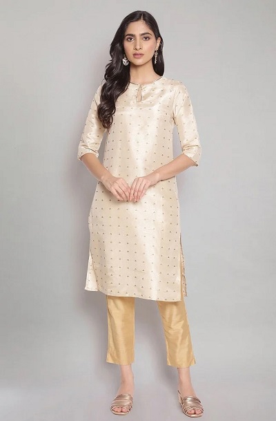 Chanderi Cotton Short Kurti Design