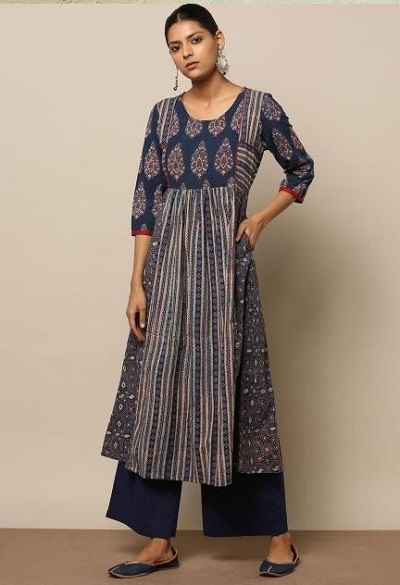 Formal Shrug Pattern Office Wear Kurti