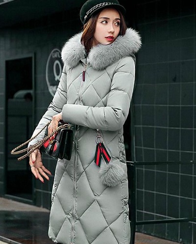 Ladies Stylish Long Shell Coat