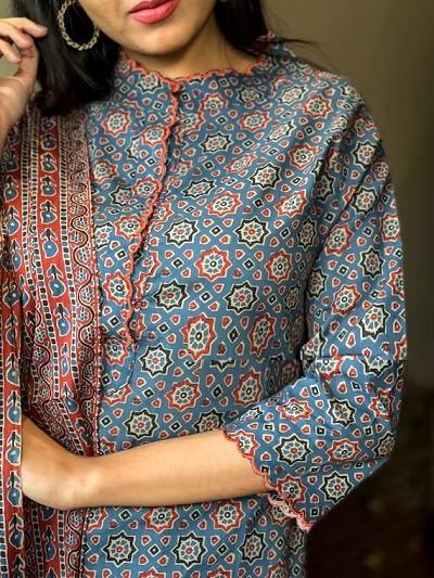 Printed salwar suit dress material