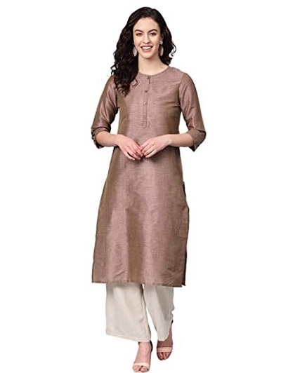 Simple Chanderi Silk Kurta Palazzo