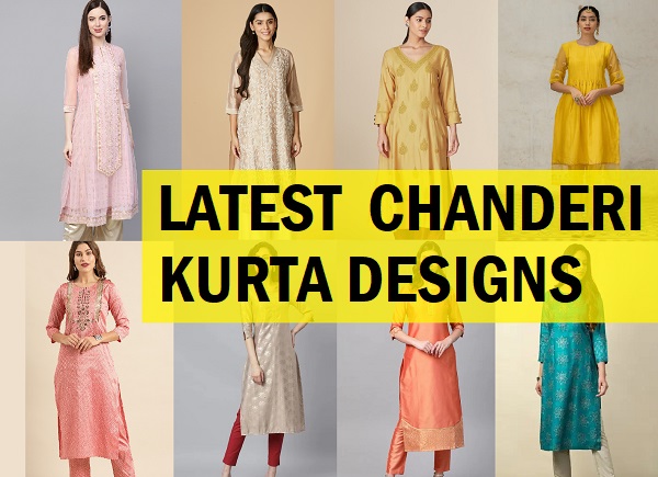 latest chanderi cotton kurti design