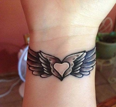 Angel Wings Bracelet Tattoo