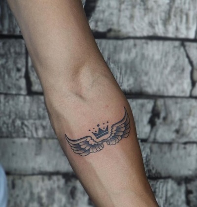 Arm Hand Winged Tattoo