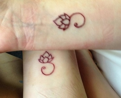 Both Wrist Flower Tattoo