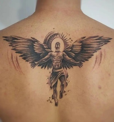 Fallen Angel Tattoo For Men