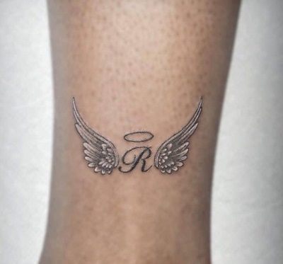 Halo Angel Wing Tattoo