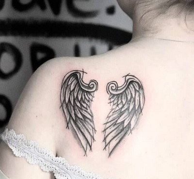 Popular Angel Wing Tattoos