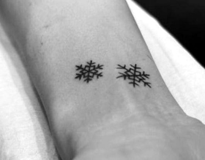 Snowflakes Tattoo For Wrist