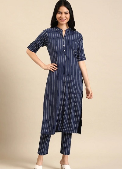 Striped New Style Cotton Kurti