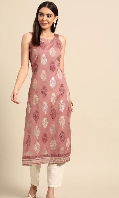 Stylish Sleeveless Long Kurta