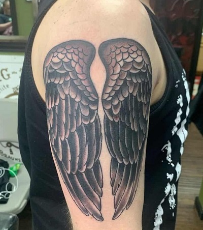 Angel Wings Tattoo Designs On Arm