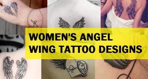 latest Women Angel Wing tattoo Designs
