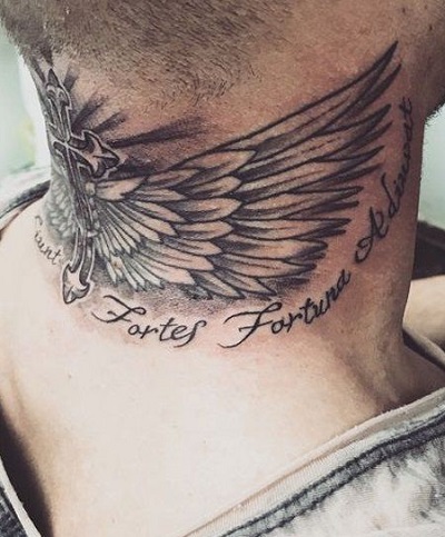 Name Feather Full Tattoo