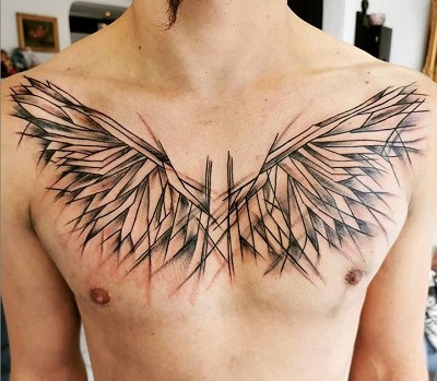 Thorn Feather Tattoo Design