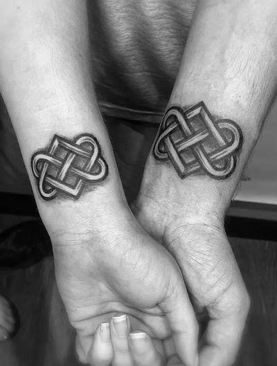 Celtic Lover Knot tattoo for Couples