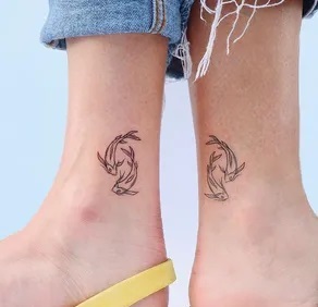Couple Koi Fish Tattoo