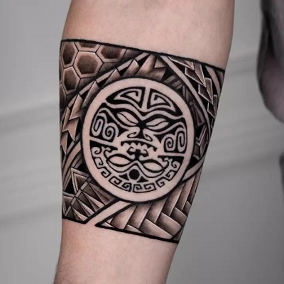 Intricate Celtic Armband Tattoo for men