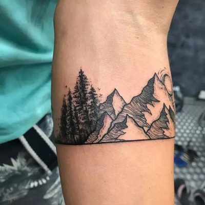 Landscape Armband Tattoo