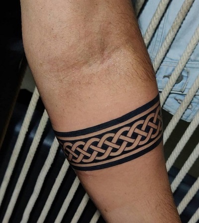 Thick Celtic Forearm Tattoo