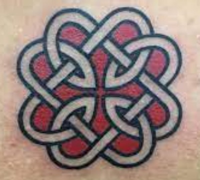 Water colored Celtic Knotted tattoo